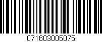 Código de barras (EAN, GTIN, SKU, ISBN): '071603005075'