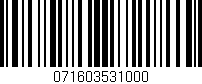 Código de barras (EAN, GTIN, SKU, ISBN): '071603531000'