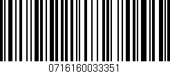 Código de barras (EAN, GTIN, SKU, ISBN): '0716160033351'