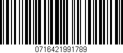 Código de barras (EAN, GTIN, SKU, ISBN): '0716421991789'
