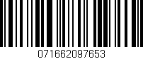 Código de barras (EAN, GTIN, SKU, ISBN): '071662097653'