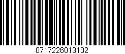 Código de barras (EAN, GTIN, SKU, ISBN): '0717226013102'