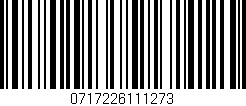 Código de barras (EAN, GTIN, SKU, ISBN): '0717226111273'