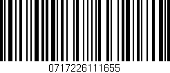 Código de barras (EAN, GTIN, SKU, ISBN): '0717226111655'