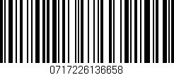 Código de barras (EAN, GTIN, SKU, ISBN): '0717226136658'