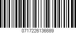 Código de barras (EAN, GTIN, SKU, ISBN): '0717226136689'