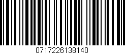 Código de barras (EAN, GTIN, SKU, ISBN): '0717226138140'