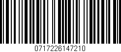 Código de barras (EAN, GTIN, SKU, ISBN): '0717226147210'