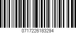 Código de barras (EAN, GTIN, SKU, ISBN): '0717226183294'