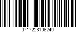 Código de barras (EAN, GTIN, SKU, ISBN): '0717226196249'