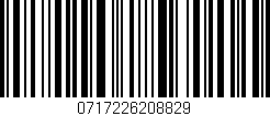 Código de barras (EAN, GTIN, SKU, ISBN): '0717226208829'