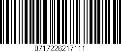 Código de barras (EAN, GTIN, SKU, ISBN): '0717226217111'