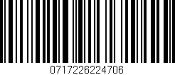 Código de barras (EAN, GTIN, SKU, ISBN): '0717226224706'