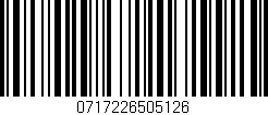 Código de barras (EAN, GTIN, SKU, ISBN): '0717226505126'