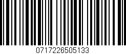 Código de barras (EAN, GTIN, SKU, ISBN): '0717226505133'