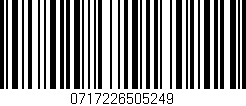 Código de barras (EAN, GTIN, SKU, ISBN): '0717226505249'