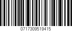 Código de barras (EAN, GTIN, SKU, ISBN): '0717309519415'
