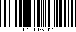 Código de barras (EAN, GTIN, SKU, ISBN): '0717489750011'