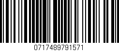 Código de barras (EAN, GTIN, SKU, ISBN): '0717489791571'