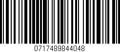 Código de barras (EAN, GTIN, SKU, ISBN): '0717489844048'