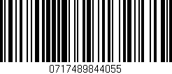 Código de barras (EAN, GTIN, SKU, ISBN): '0717489844055'