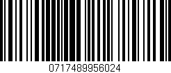Código de barras (EAN, GTIN, SKU, ISBN): '0717489956024'