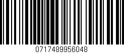Código de barras (EAN, GTIN, SKU, ISBN): '0717489956048'