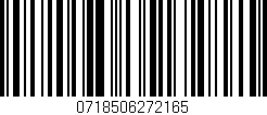 Código de barras (EAN, GTIN, SKU, ISBN): '0718506272165'