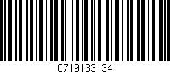 Código de barras (EAN, GTIN, SKU, ISBN): '0719133/34'