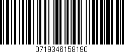 Código de barras (EAN, GTIN, SKU, ISBN): '0719346158190'