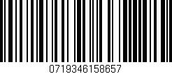 Código de barras (EAN, GTIN, SKU, ISBN): '0719346158657'