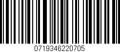Código de barras (EAN, GTIN, SKU, ISBN): '0719346220705'