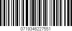 Código de barras (EAN, GTIN, SKU, ISBN): '0719346227551'