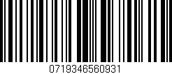Código de barras (EAN, GTIN, SKU, ISBN): '0719346560931'