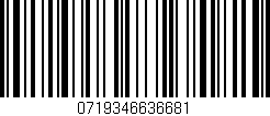 Código de barras (EAN, GTIN, SKU, ISBN): '0719346636681'