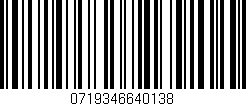 Código de barras (EAN, GTIN, SKU, ISBN): '0719346640138'