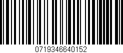 Código de barras (EAN, GTIN, SKU, ISBN): '0719346640152'