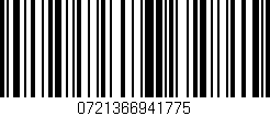 Código de barras (EAN, GTIN, SKU, ISBN): '0721366941775'
