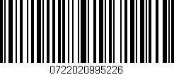 Código de barras (EAN, GTIN, SKU, ISBN): '0722020995226'