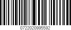 Código de barras (EAN, GTIN, SKU, ISBN): '0722020995592'