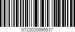 Código de barras (EAN, GTIN, SKU, ISBN): '0722020995837'