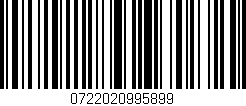 Código de barras (EAN, GTIN, SKU, ISBN): '0722020995899'