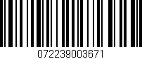 Código de barras (EAN, GTIN, SKU, ISBN): '072239003671'