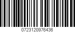 Código de barras (EAN, GTIN, SKU, ISBN): '0723120976436'