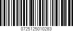 Código de barras (EAN, GTIN, SKU, ISBN): '0725125010283'