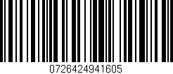 Código de barras (EAN, GTIN, SKU, ISBN): '0726424941605'