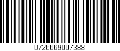 Código de barras (EAN, GTIN, SKU, ISBN): '0726669007388'