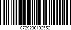 Código de barras (EAN, GTIN, SKU, ISBN): '0729238102552'