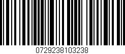 Código de barras (EAN, GTIN, SKU, ISBN): '0729238103238'