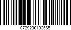 Código de barras (EAN, GTIN, SKU, ISBN): '0729238103665'